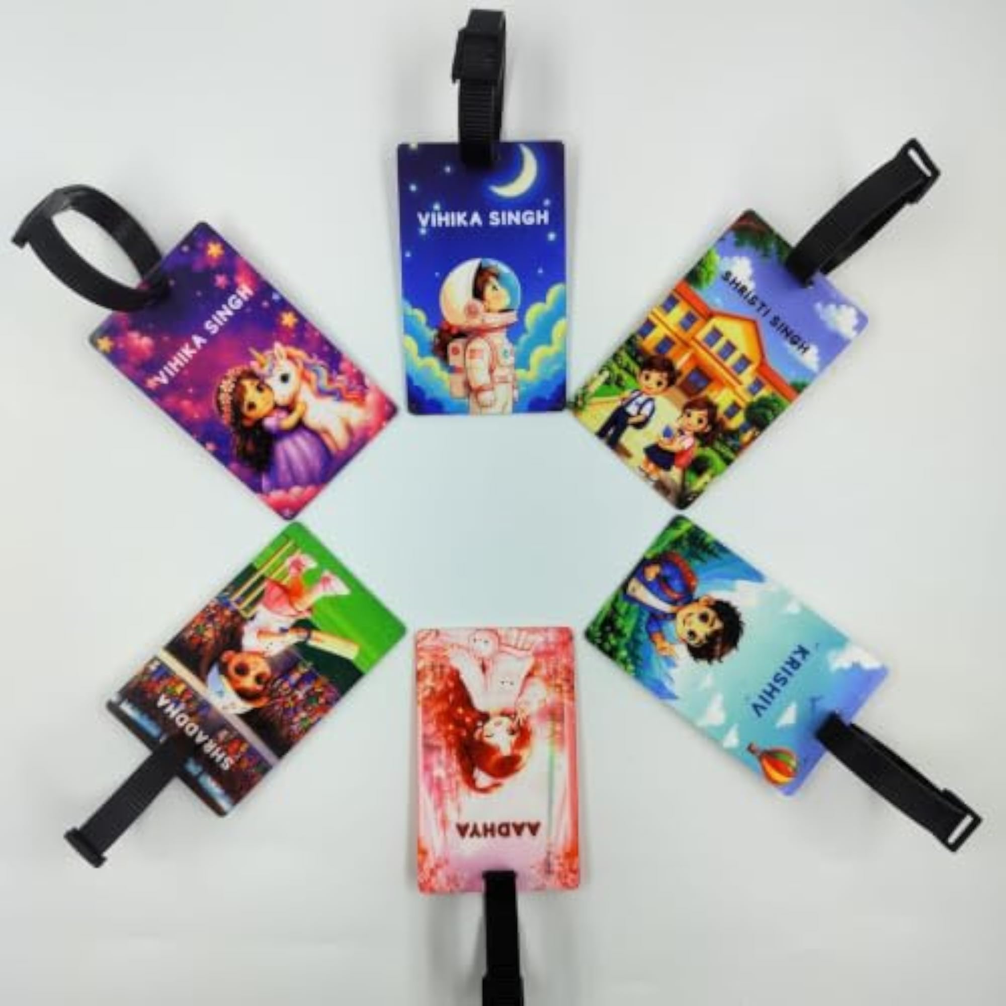 Custom School Name Tag, Kids Luggage Tag